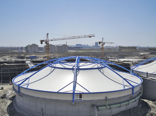 克拉玛依市污水池加盖膜结构景观 - 排名